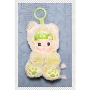 POP MART Hacipupu Gummy Bear Vinyl Plush Pendant Doll Green Apple Flavor Figure